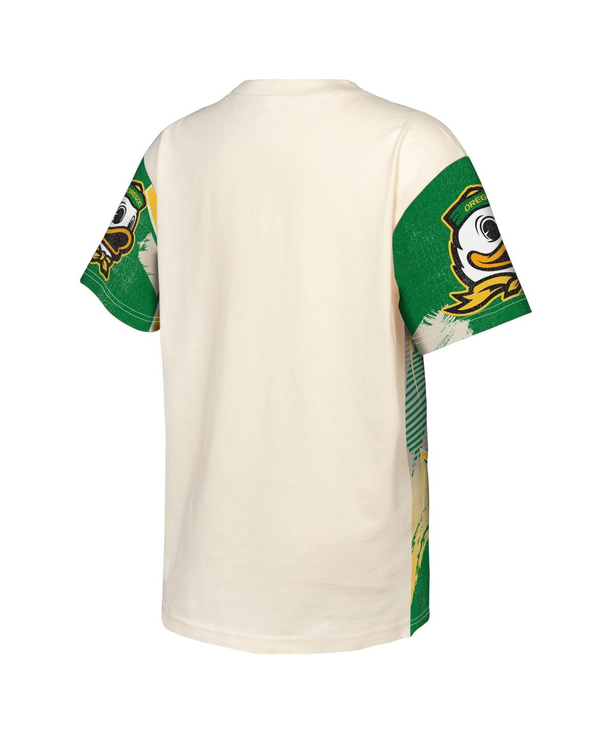 Outerstuff Big Boys And Girls Cream Oregon Ducks Make Noise T-shirt In White