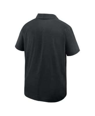 Men's Black Colorado Buffaloes Woven Dri-FIT Polo Shirt