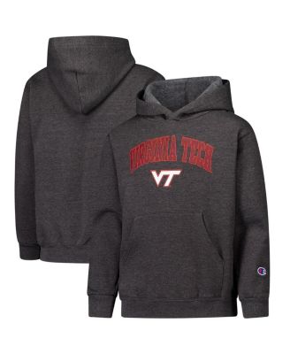 Champion - Big Boys and Girls Charcoal Virginia Tech Hokies Campus Pullover Hoodie