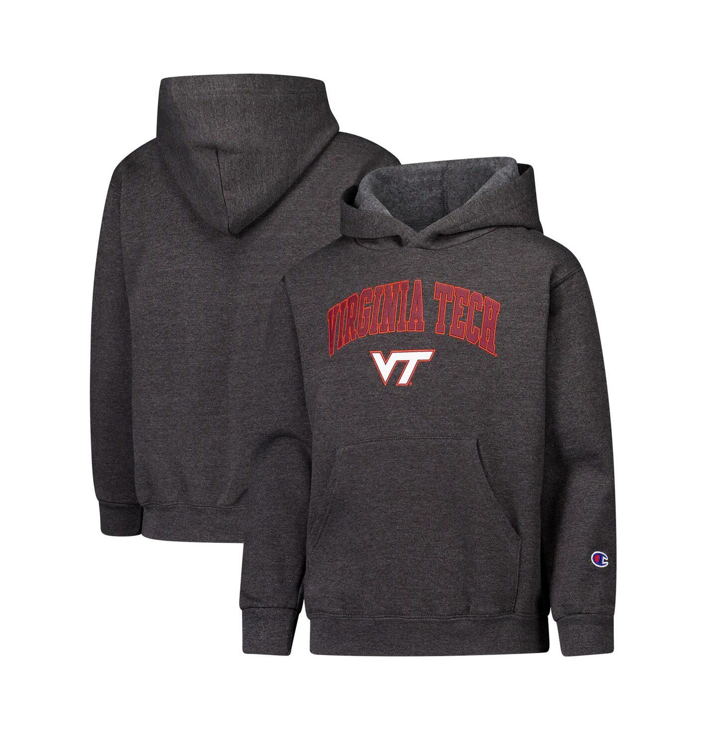Детское худи Champion Charcoal Virginia Tech Hokies Campus Pullover — фото 1