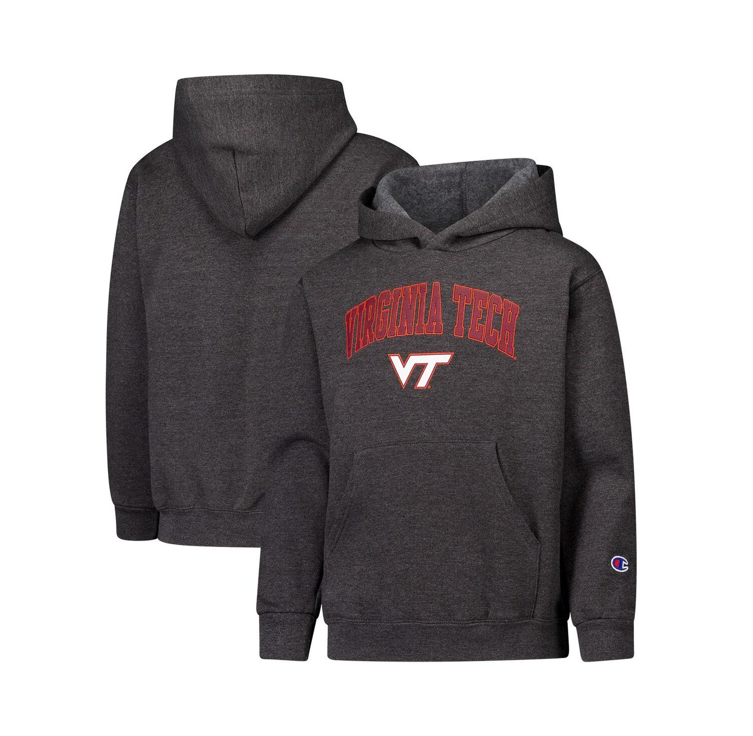Big Boys and Girls Charcoal Virginia Tech Hokies Campus Pullover Hoodie