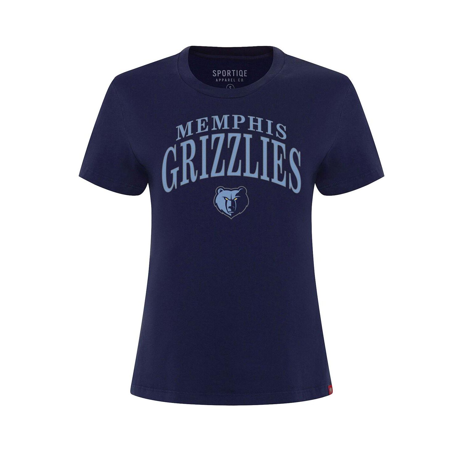 Women's Navy Memphis Grizzlies Arcadia Boxy T-Shirt