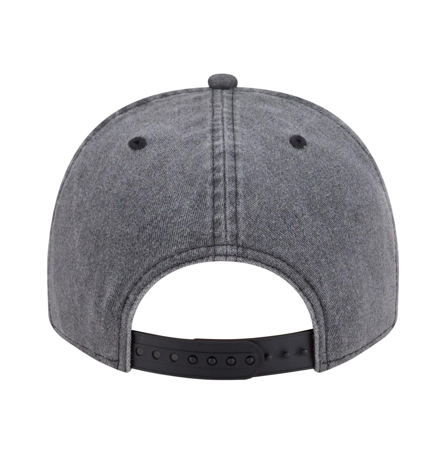 Мужская кепка New Era Charcoal Vegas Golden Knights Throwback Washed A-Frame Pre-Curved 9FIFTY Snapback Hat — фото 4