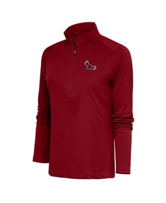 Women's Cardinal Saint Joseph's Hawks Tribute Half-Zip Pullover Sweatshirt