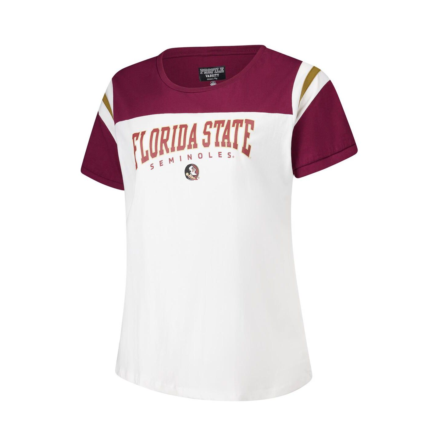 Женская футболка Fanatics White Florida State Seminoles Plus Size Winning Gear — фото 3