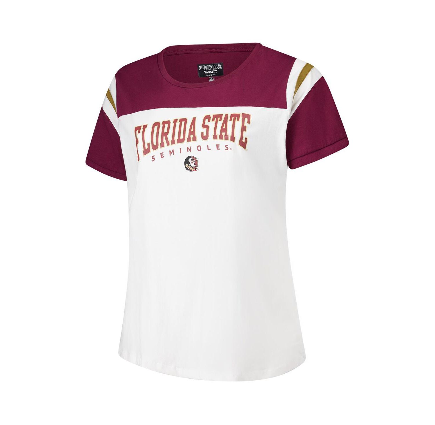Women's White Florida State Seminoles Plus Size Winning Gear T-Shirt