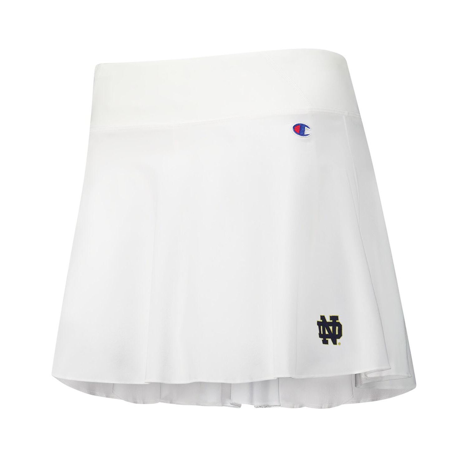 Women's White Notre Dame Fighting Irish Tailgate Soft Touch Skort