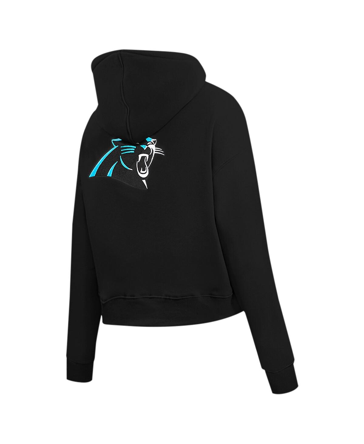Pro Standard Women's Black Carolina Panthers Split Logo Full-zip Hoodie In Black