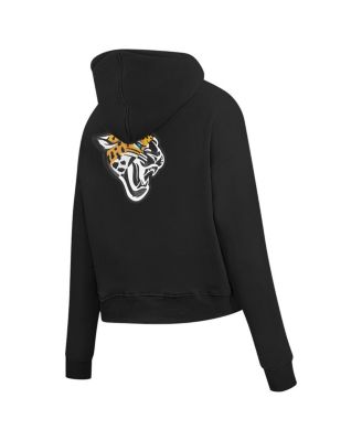 Women's Black Jacksonville Jaguars Split Logo Full-Zip Hoodie