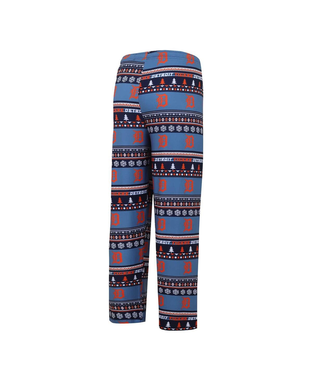 Concepts Sport Concept Sport Men's Navy Detroit Tigers Knit Ugly Sweater Long Sleeve Top And Pants Set In Multi