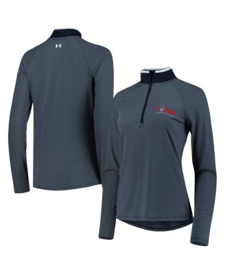 Under Armour - Women's Gray TOUR Championship T2 Stripe Raglan Quarter-Zip Jacket