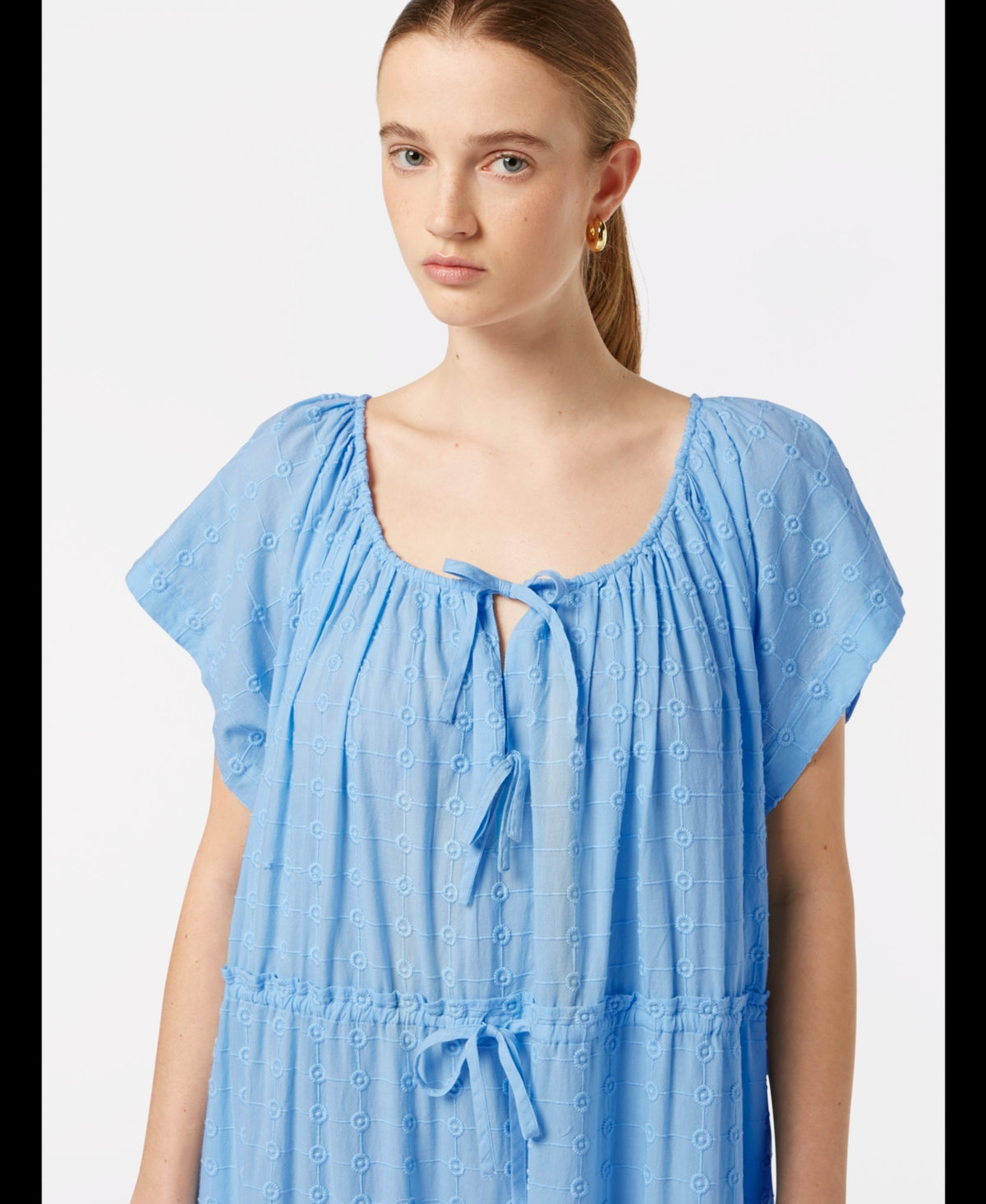 Scotch & Soda Tiered Broderie Maxi Dress