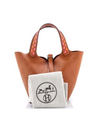 Pre-Owned HERMES PM Picotin Lock Bag Tressage Epsom