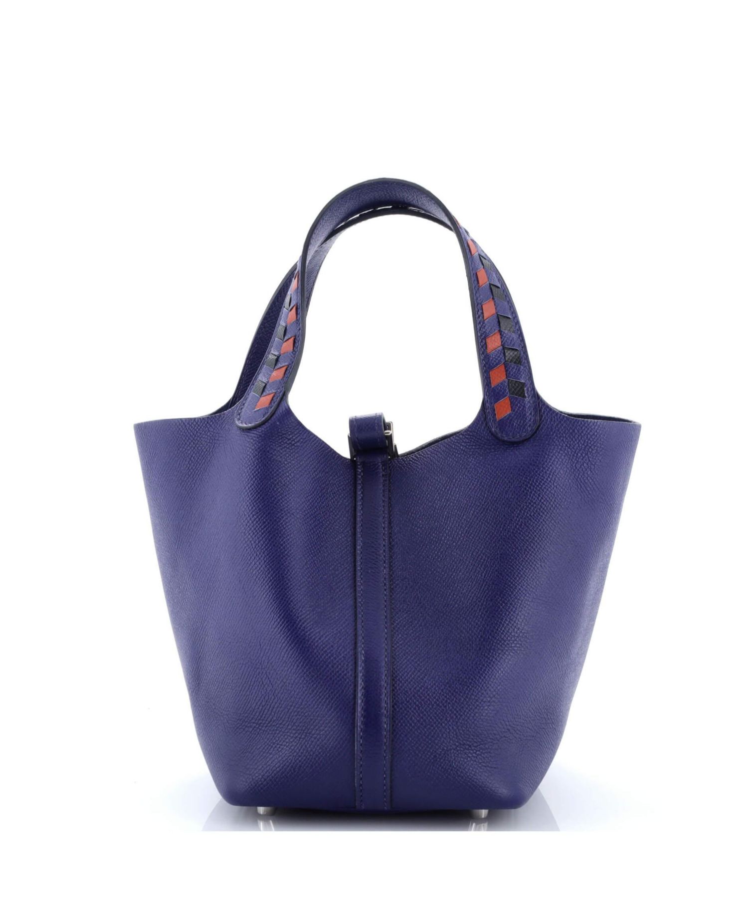 Pre-Owned HERMES PM Picotin Lock Bag Tressage Epsom