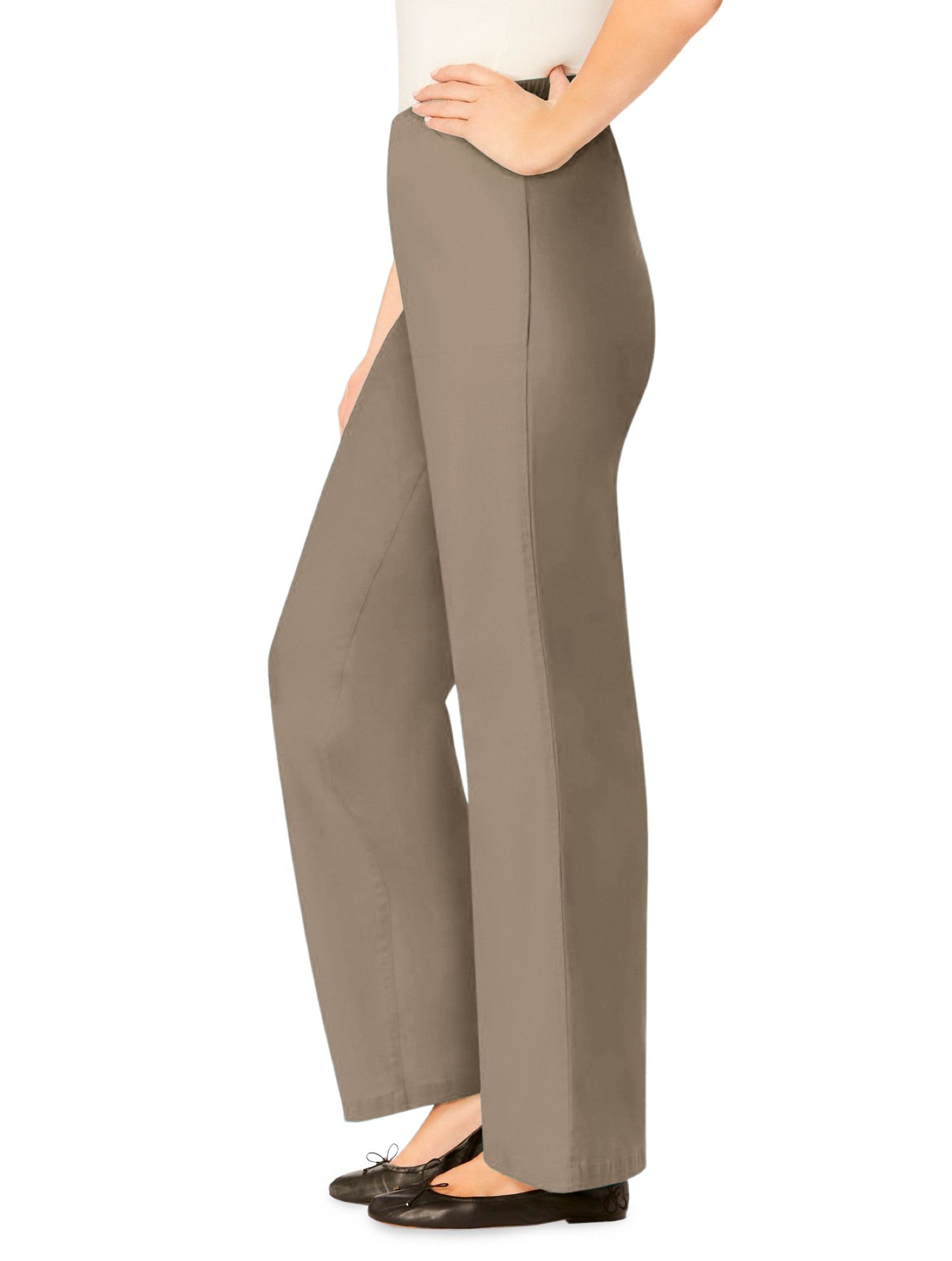 Women's Within Fineline Stretch Denim Wide-Leg Pull-On Jeans
