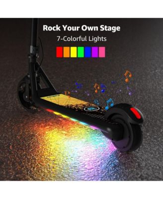 Kids' Electric Scooter with LED Display, 150W High-Power Motor, Dual Brake System, Adjustable Height & Speed