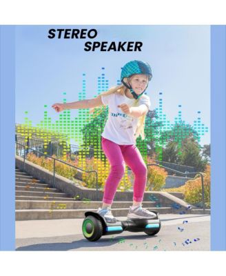 Hoverboard All Terrain Hoverboard-Colorful LED Lights & 500W Motor, Built-in Music Speaker, 7.75mph Speed, 176lbs Max Load.
