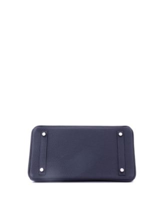 Pre-Owned HERMES Birkin 30 Handbag Verso Togo with Palladium Hardware