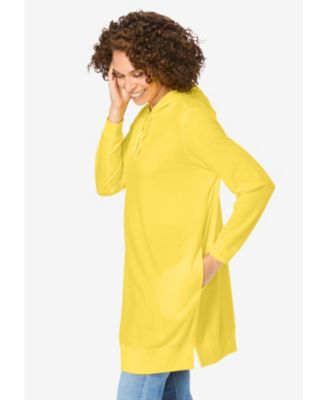 Plus Size Longer-Length Hoodie Sweatshirt.