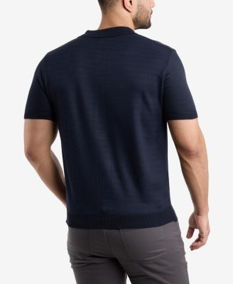 Men's Button Down Short Sleeve Sweater