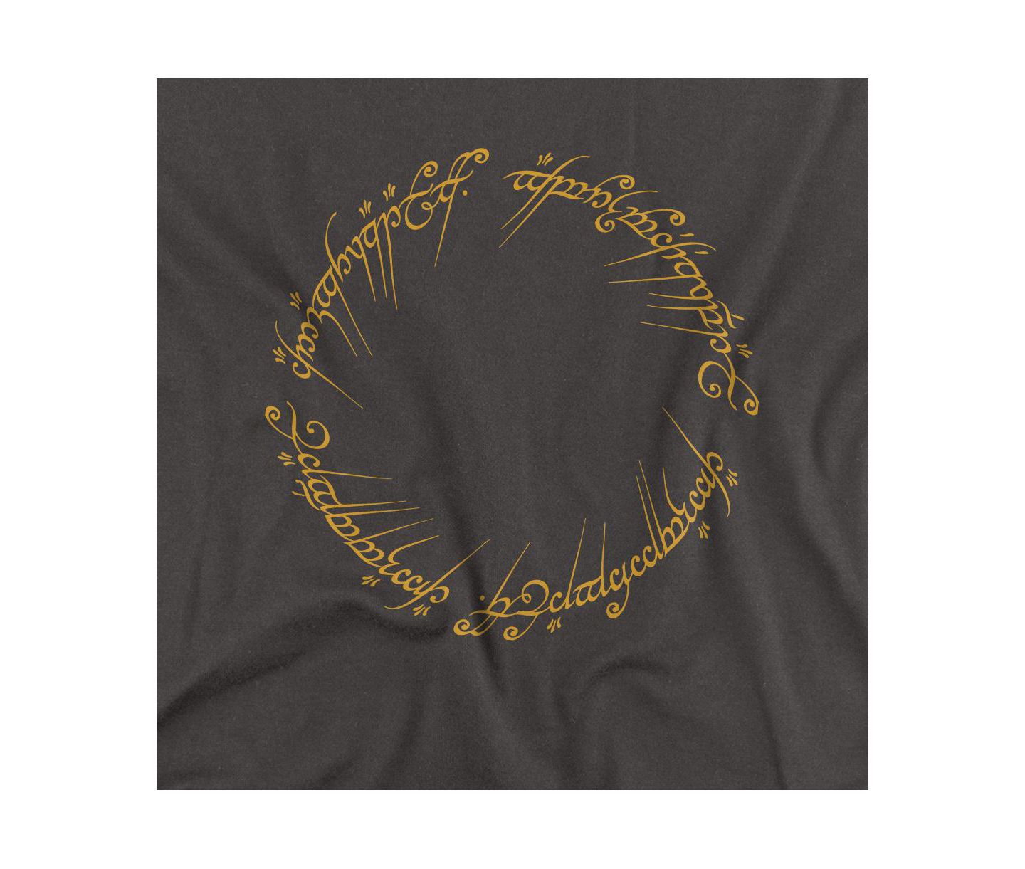 Мужская футболка Lord Of The Rings The One Ring, цвет: Угольный — фото 2