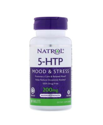 5-HTP 200mg, Dietary Supplement Helps Support a Balanced Mood, 30 Time Release