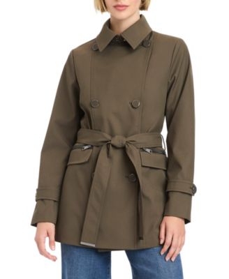 Women's Double-Breasted Belted Trench Coat