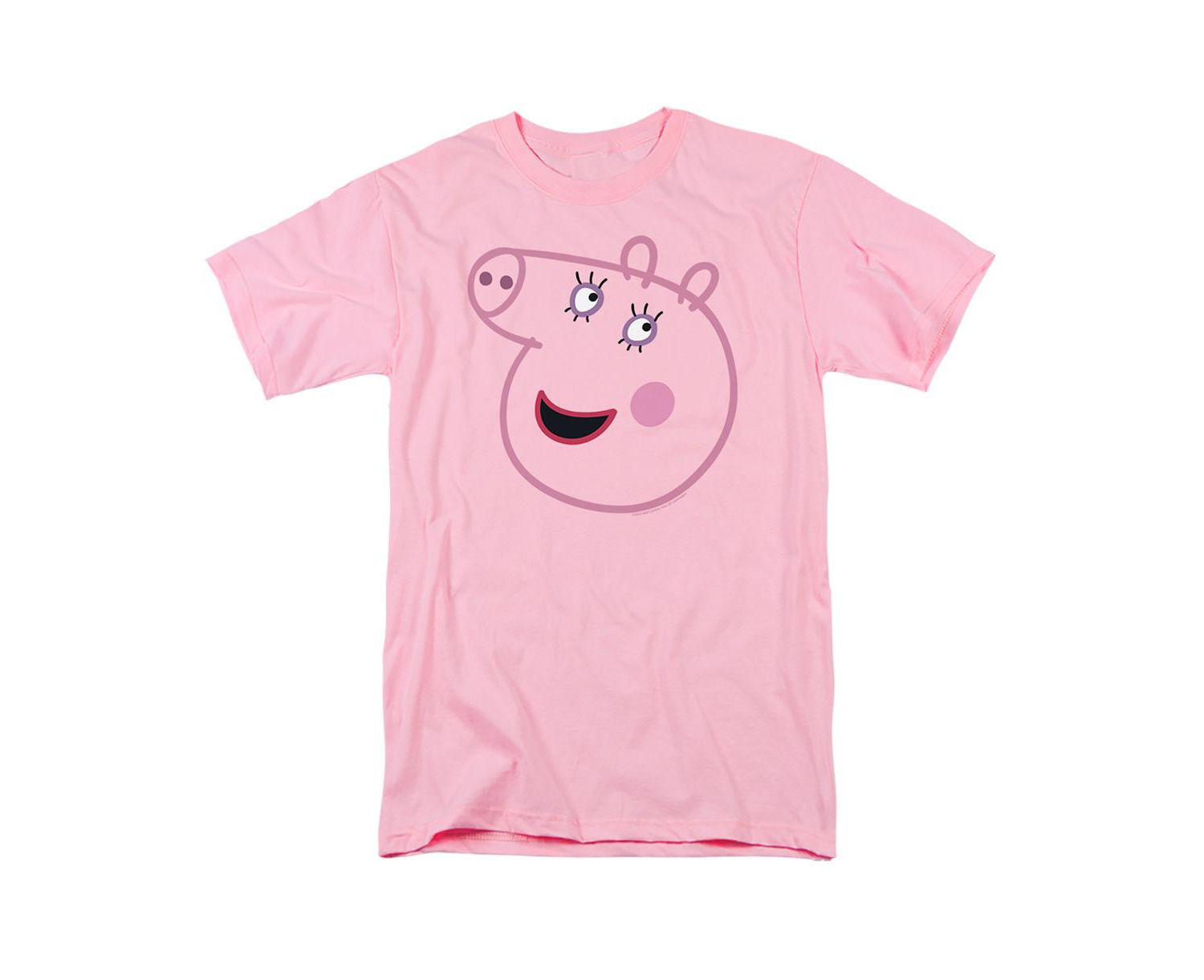 Men's Peppa Pig Pink Out Mummy Pig Face T Shirt