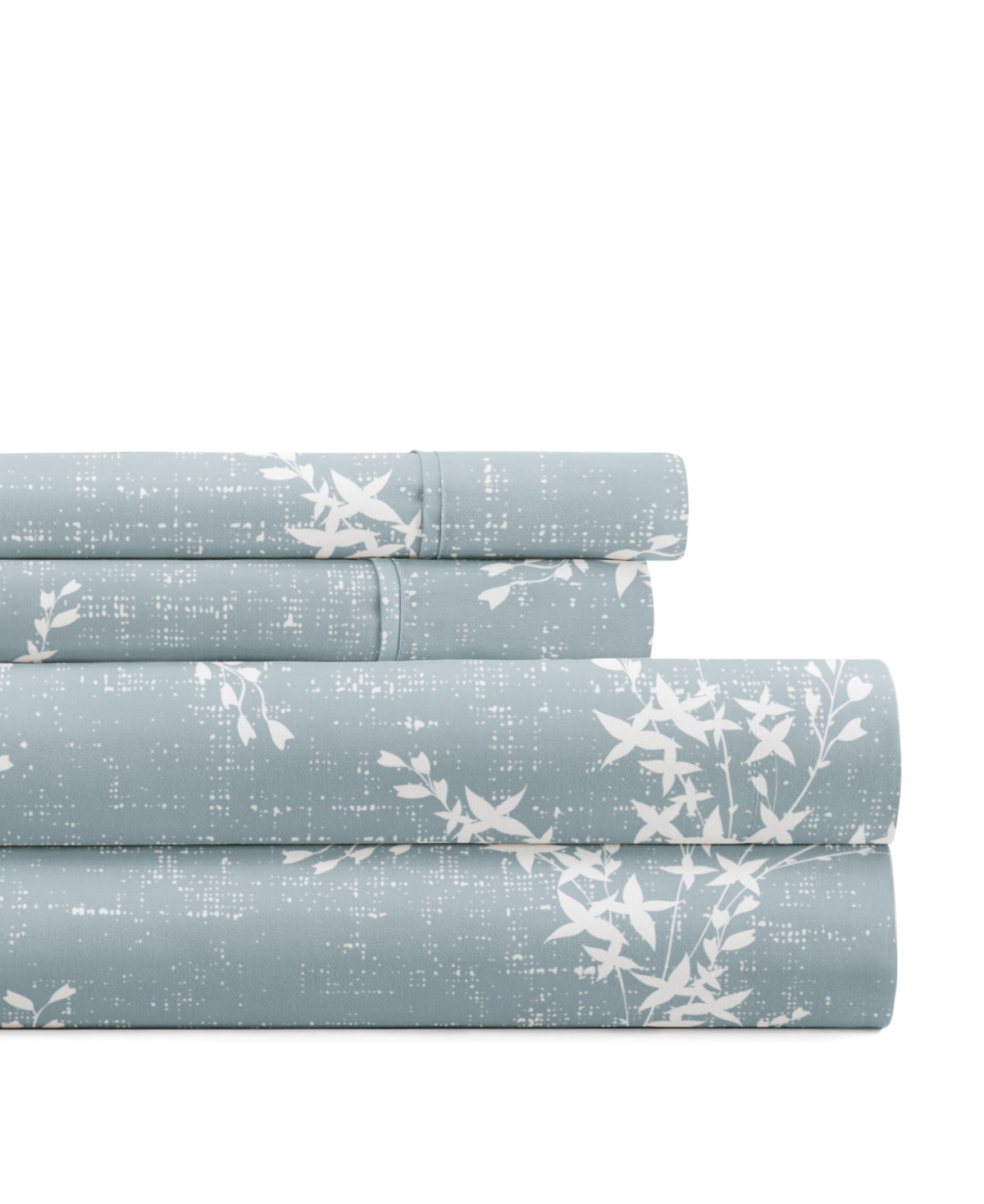 Ienjoy Home Delicate Details 4-p.c. Sheet Set, Queen In Blue