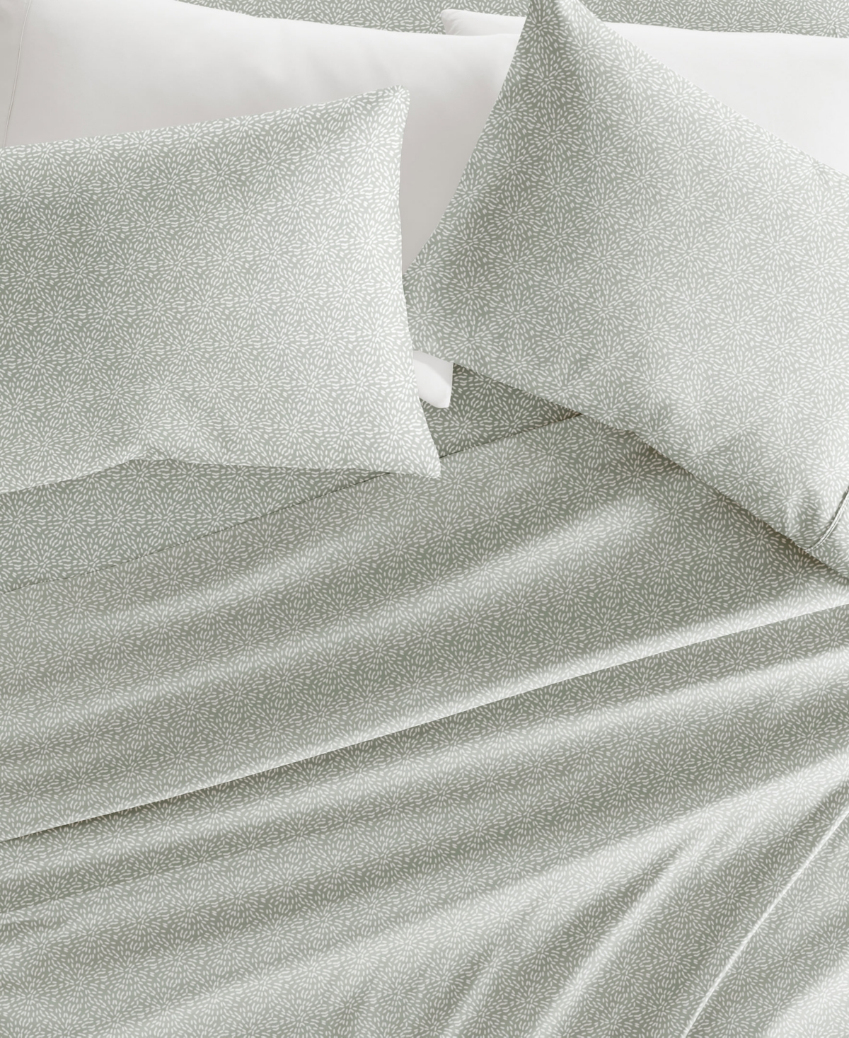 Ienjoy Home Delicate Details 4-p.c. Sheet Set, Full In Green