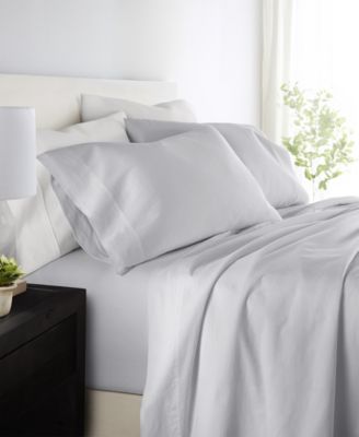 Long Staple 300-Thread Count Cotton Solid 4-Pc. Sheet Set, Queen