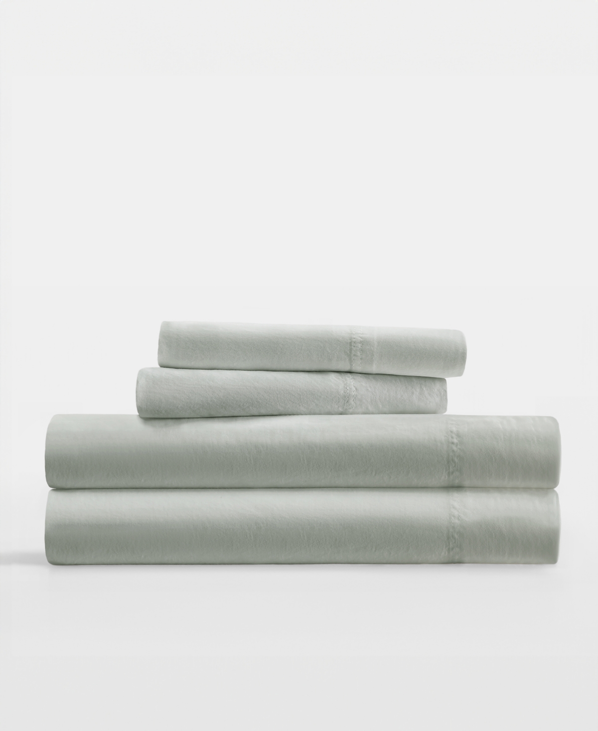 Ienjoy Home Long Staple 300-thread Count Cotton Solid 4-pc. Sheet Set, Queen In Gray