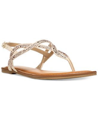 Fergalicious Sylvia T-Strap Flat Sandals - Sandals - Shoes - Macy's