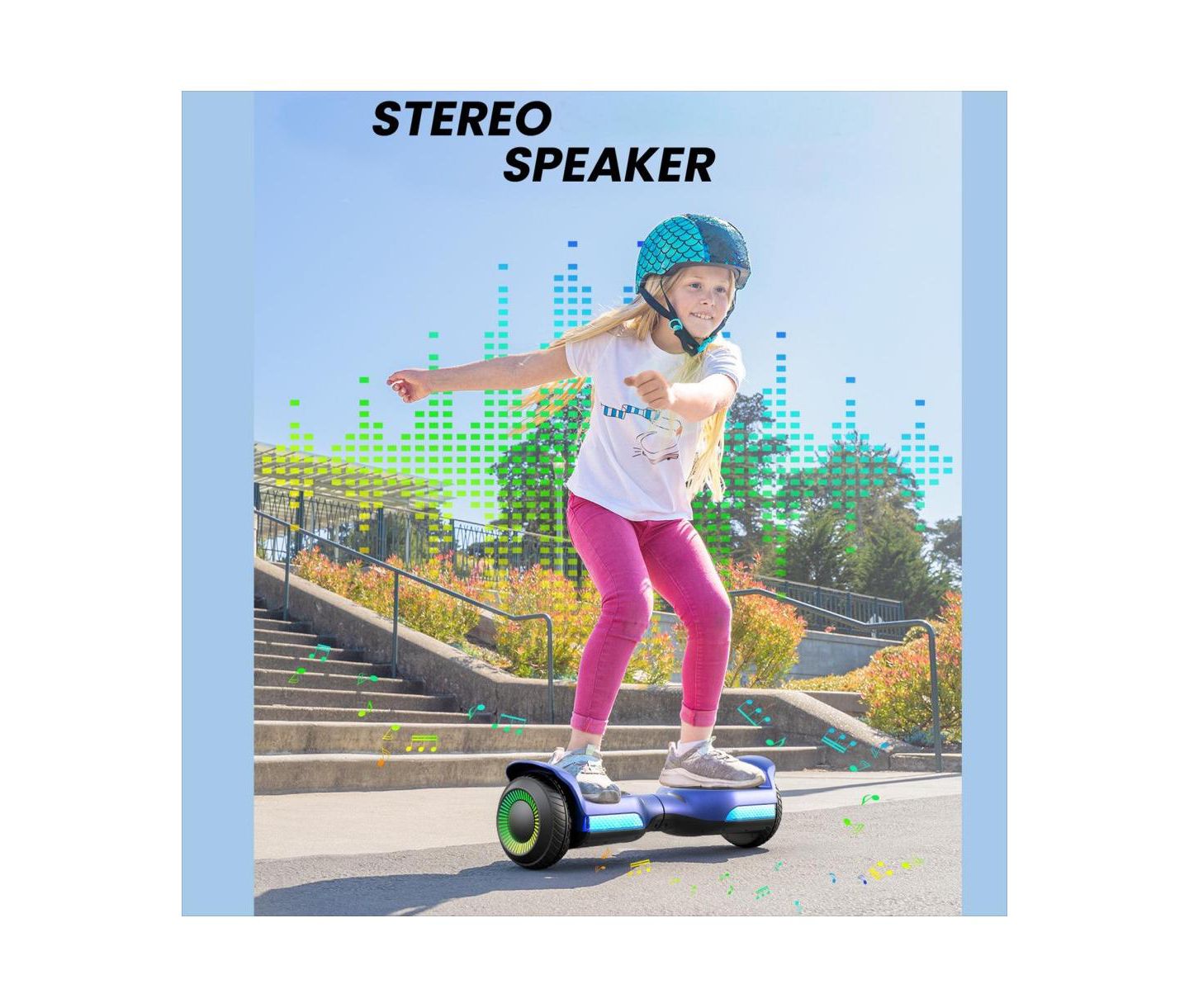 Детская игрушка Everyfun All-Terrain Self-Balancing Scooter with LED Lights, 176 lbs Max Load, Ages 5+ — фото 2