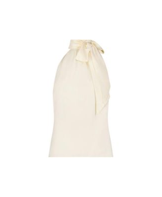 Women's Rina Tie Neck Blouse - Leopard