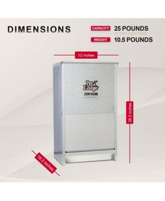 Dry Food Automatic Steel Dog Feeder Chow Hound w/ 50 Pound Capacity