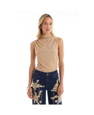 Women's Mia Shimmer Tank - Gold