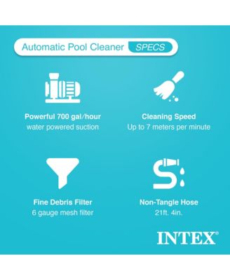 700 Gal Per Hour Above Ground Pool Cleaner Robot Vacuum w/ 21 Ft Hose