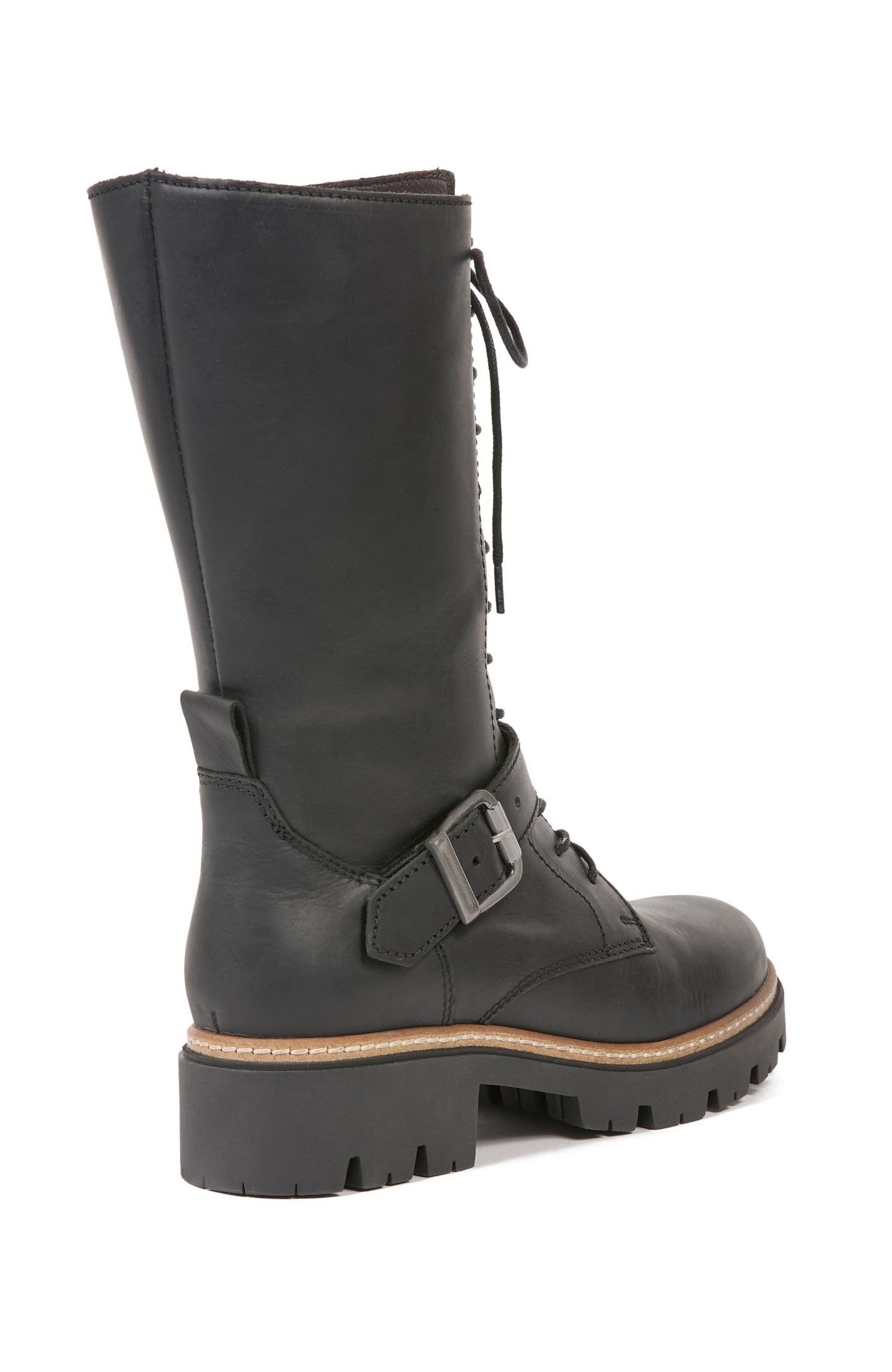 Женские ботинки Celtic & Co. Strap Detail Mid Calf Boot, цвет: Чёрный — фото 6