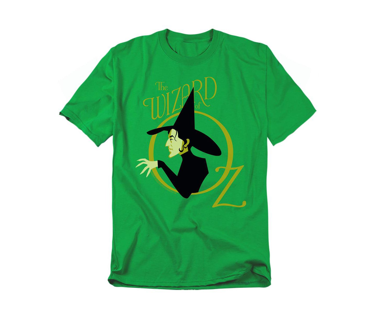 Мужская футболка Wizard Of Oz Big & Tall The The Logo with Witch, цвет: Зелёный — фото 1
