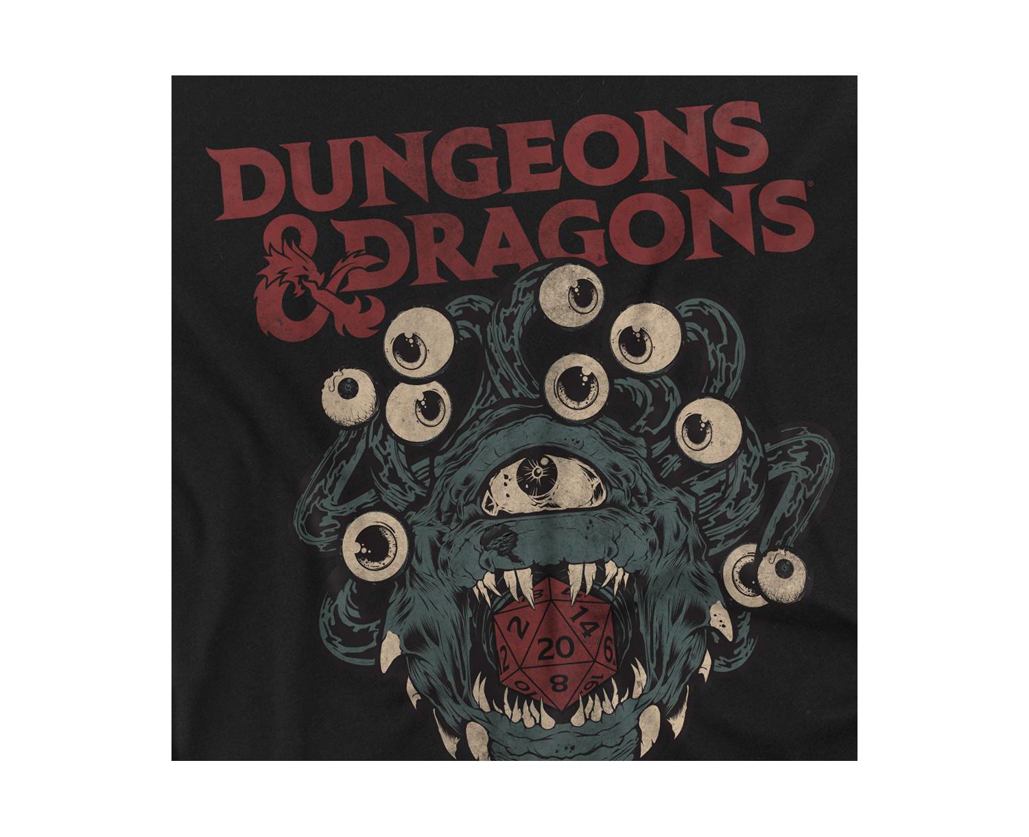 Big & Tall Dungeons and Dragons Beholder Die T Shirt