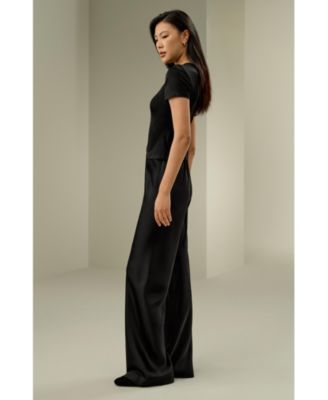 Women's Slim Fitted Silk Jersey Tee