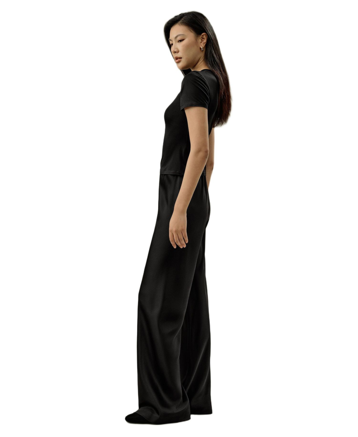 Women's Silk Jersey Slim Fitted Tee