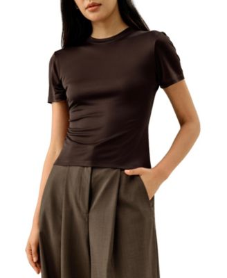 Women's Slim Fitted Silk Jersey Tee
