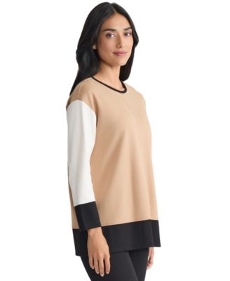 Women's Long Sleeve Colorblock Top