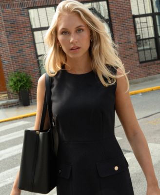 Women's Sleeveless Twill Mini Dress