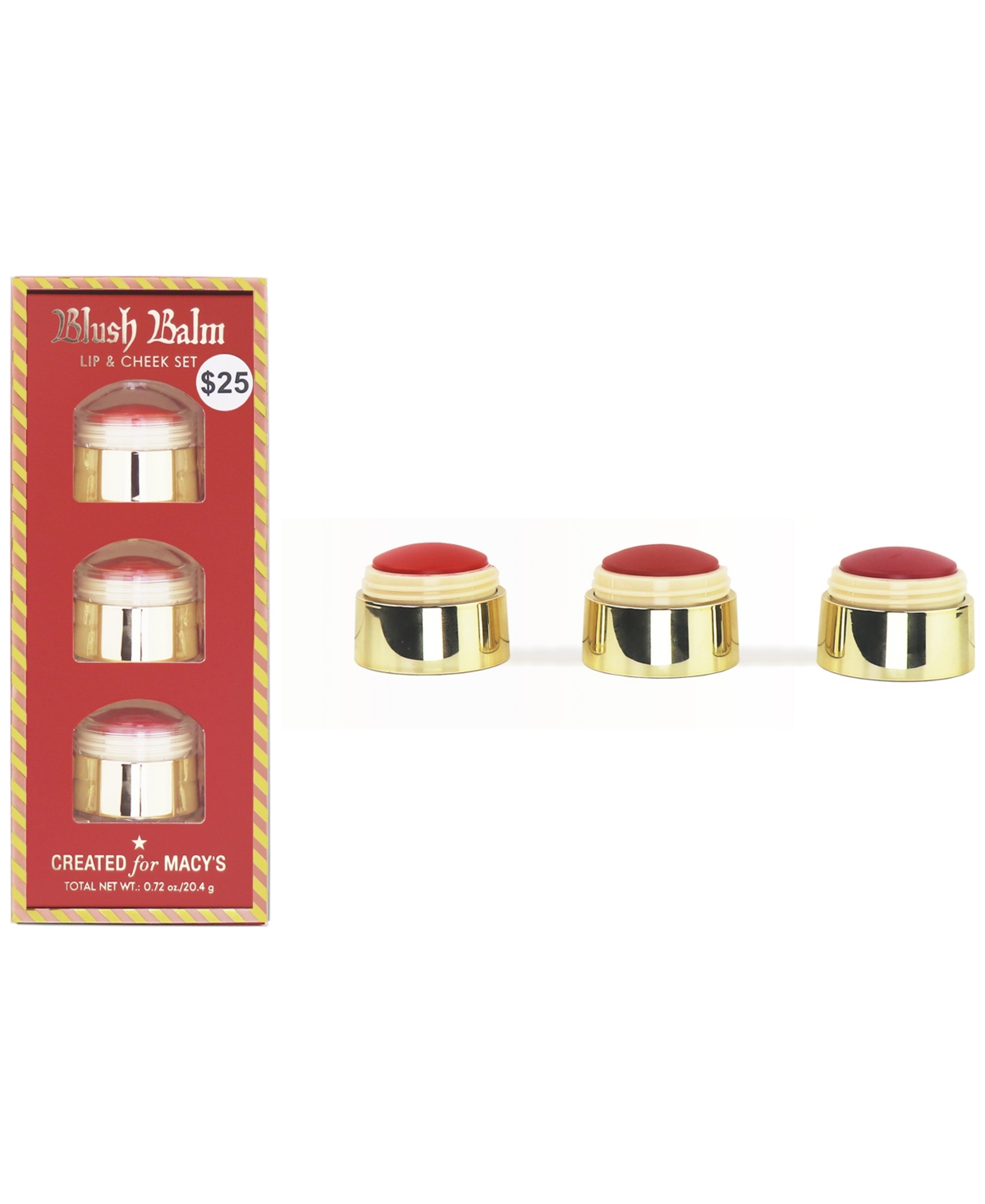 Created For Macy's 3-pc. Lip And Cheek Blush Balm Set,  In Transparent