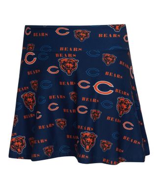 Women's Navy Chicago Bears Mosaic Allover Print Skort