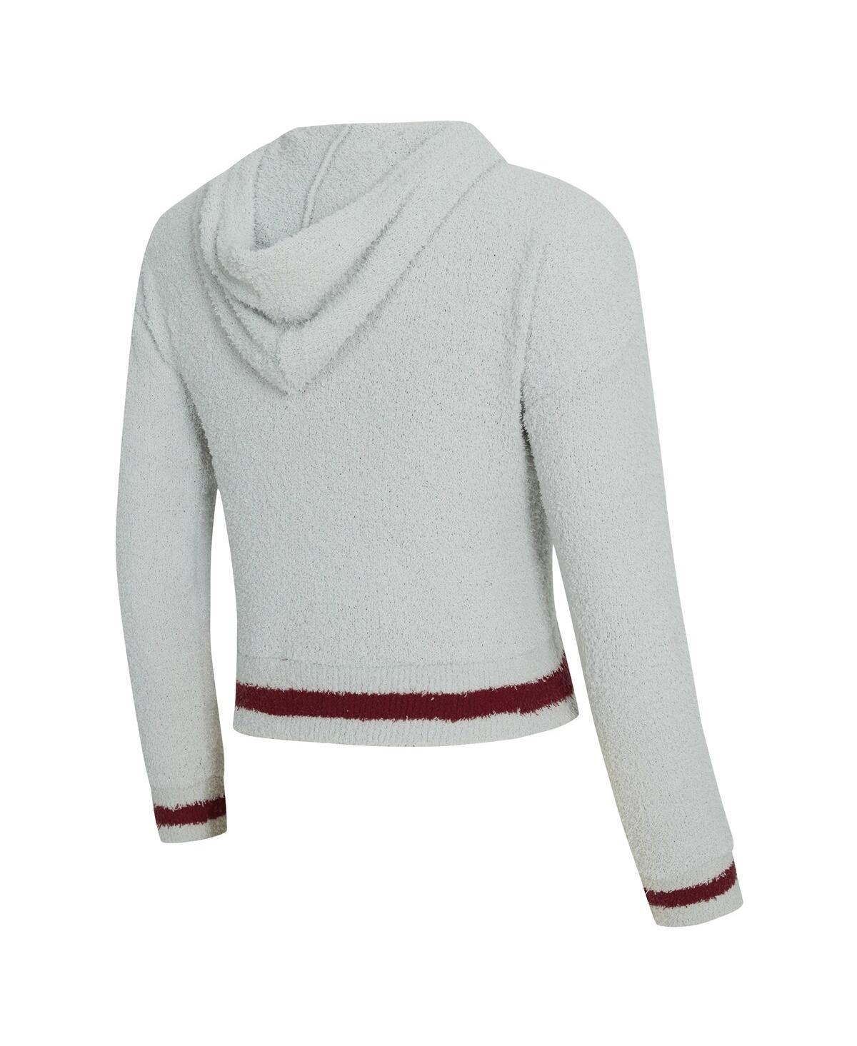 Concepts Sport Women's Gray Washington Commanders Whitley Long Sleeve Hoodie Top Shorts Set In White
