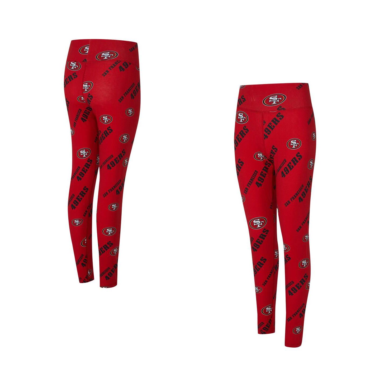 Женские леггинсы Concepts Sport Scarlet San Francisco 49ers Mosaic Allover Print — фото 1